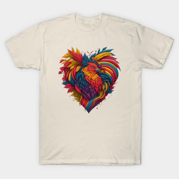 Radiant Pride Heart T-Shirt by QUENSLEY SHOP